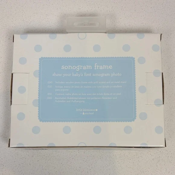 Baby Blue Sonogram Frame Boy Pregnancy - Picture 2 of 3